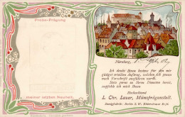 Nürnberg (8500) König Albert Von Sachsen Prägedruck 1902 I-II (Ecke Gestaucht) - Nuernberg
