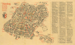 Nürnberg (8500) Stadtplan Stadt Der Reichsparteitage 1938, 25x41 Cm II - Nürnberg
