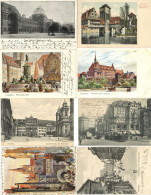 Nürnberg (8500) Lot Mit 45 Ansichtskarten 1906-1908 Alles An Eine Adresse - Nürnberg