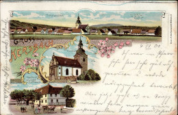 Kersbach (8567) Kirche Gasthaus Linde Hoffmann 1900 I-II (fleckig) - Sonstige & Ohne Zuordnung