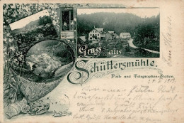 Schüttersmühle (8573) Postamt Sign. Brand 1903 I-II - Sonstige & Ohne Zuordnung
