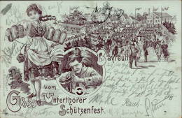 Bayreuth (8580) Unterthorer Schützenfest 1899 II (Stauchungen) - Autres & Non Classés