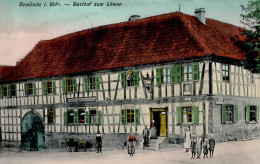 Gemünda (8601) Gasthaus Zum Löwen 1911 I-II (Randmangel) - Andere & Zonder Classificatie