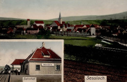 Seßlach (8601) Bahnhof Eisenbahn Kirche I-II Chemin De Fer - Other & Unclassified