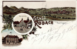 Rodach (8634) Postamt 1898 II (Stauchung) - Otros & Sin Clasificación