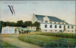 Schwarzenbach Am Wald (8678) Schützenhaus Fahne 1910 I-II (Ecken Abgestossen) - Other & Unclassified