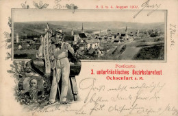 Ochsenfurt (8703) 3. Unterfränkisches Bezirksturnfest 2.-4. August 1902 I- - Other & Unclassified