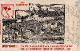 Würzburg (8700) Burg Marienberg 1902 II (Stauchung) - Wuerzburg