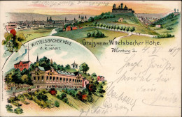 Würzburg (8700) Gasthaus Wittelsbacher Höhe 1899 I - Wuerzburg