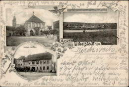 Eibelstadt (8701) Gasthaus Zum Ross Rathaus 1901 I- (Marke Entfernt) - Wuerzburg