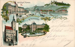 Würzburg (8700) Hotel Zum Schwan Verlag Scheiner Würzburg 1899 I- - Wuerzburg