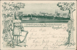 Haßfurt (8728) I. Unterfränkisches Bundesschießen 1898 Sign. H. Horn I- - Andere & Zonder Classificatie