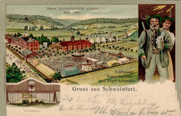 Schweinfurt (8720) Schiessplatz 1902 I-II (fleckig) - Altri & Non Classificati