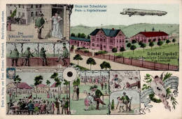 Schweinfurt (8720) Vogelschuss Schiessplatz Schützen Zeppelin II Pfingstmontag 1909 I-II Dirigeable - Sonstige & Ohne Zuordnung