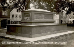 Haßfurt (8728) Kriegerdenkmal Einweihung 29. Juli 1926 I - Otros & Sin Clasificación