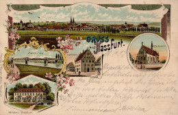 Haßfurt (8728) Rathaus Gasthaus Wildbad-Hassfurt 1897 II (Stauchung) - Otros & Sin Clasificación