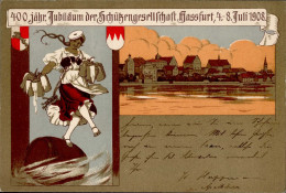 Haßfurt (8728) Schützengesellschaft 4.-8. Juli 1908 I- - Other & Unclassified