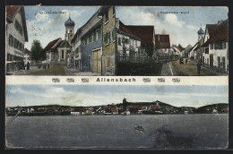 AK Allensbach, Hauptstrasse (West Und Ost), Ortspanorama Vom Wasser Aus  - Andere & Zonder Classificatie