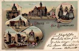 Schweinfurt (8720) Geldesheimer Und Gochsheimer Tracht 1898 I- - Schweinfurt