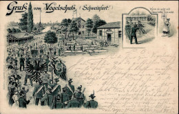 Schweinfurt (8720) Vogelschuss Schützenfest 1898 II (kleine Stauchung) - Schweinfurt