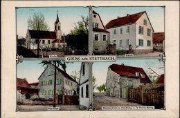 Stettbach (8727) Kirche Pfarrhaus Gasthaus Handlung Maria König 1916 I-II - Other & Unclassified