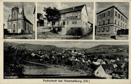 Fuchsstadt (8731) Gasthaus Und Handlung Vollmuth Schulhaus II (Stauchung) - Bad Kissingen