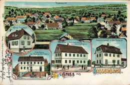 Hassenbach (8731) Gasthaus Kleinhenz Spezerei- Und Mehlhandlung Spengler Gasthaus Schaub 1911 II (Stauchung, Ecken Abges - Autres & Non Classés