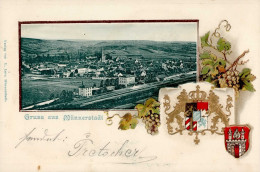 Münnerstadt (8732) Präge-Karte 1902 I - Otros & Sin Clasificación