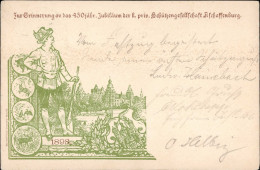 Aschaffenburg (8750) 450. Jähriges Jubiläum Schützengesellschaft 1898 I-II (Marke Entfernt) - Autres & Non Classés