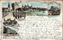 Aschaffenburg (8750) Sandkirche Fortschule 1899 II (Stauchung, Marke Entfernt) - Autres & Non Classés