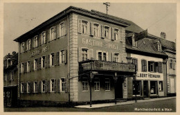 Marktheidenfeld (8772) Gasthaus Zur Post I-II (Eckstauchung) - Other & Unclassified