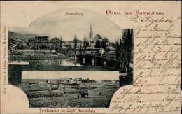 Hammelburg (8783) Parademarsch Im Lager 1904 I- - Hammelburg