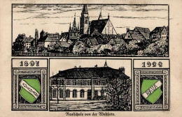 ANSBACH (8800) - Festpostkarte 25. Stiftungsfest Realschule-Verband Ansbach 1922 Sign. Künstlerkarte - Etwas Dünn- II - Otros & Sin Clasificación