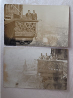 Strasbourg Plate Forme De La Cathédrale , Carte Photo Montage , Couple Et Militaires - Straatsburg