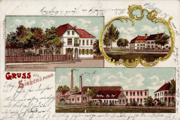Siebenbrunn (8900) Litho Restaurant Zum Neuen Jägerhaus 1903 II (Eckbug Li. Oben) - Otros & Sin Clasificación