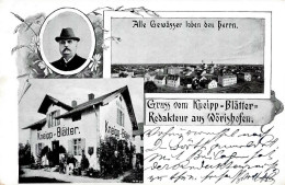 Bad Wörishofen (8939) Gruss Vom Kneipp-Blätter-Redakteur II (kleine Stauchung) Montagnes - Otros & Sin Clasificación