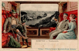 Kempten (8960) Präge-Karte Eisenbahn 1904 II- (Reißnagelloch) Chemin De Fer - Autres & Non Classés
