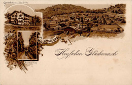 Obermaiselstein (8981) Gasthaus Val Birk Hirschsprung I-II (fleckig) - Altri & Non Classificati