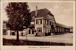 Bad Saarow (o-1241) Bahnhofshotel Emailschild I- - Sonstige & Ohne Zuordnung