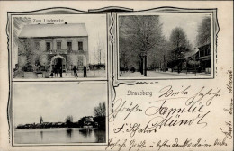 Strausberg (o-1260) Gasthaus Zum Lindenwirt 1913 I- - Andere & Zonder Classificatie