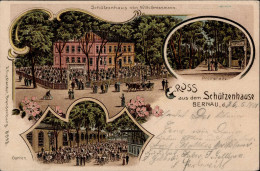 Bernau (o-1280) Schützenhaus 1901 I- - Other & Unclassified