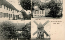 Ruhlsdorf (o-1281) Mühle Fahrendholz Pfarrhaus Dorfstrasse 1898 I-II - Other & Unclassified