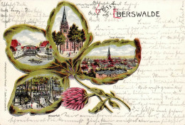 Eberswalde (o-1300) Kirche Zugbrücke Wasserfall 1902 I-II - Sonstige & Ohne Zuordnung