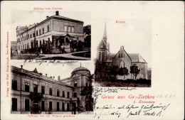 Kremmen (o-1423) Gruss Aus Gr. Ziethen Schloss Kirche 1901 I-II Montagnes - Sonstige & Ohne Zuordnung