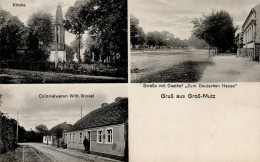 Großmutz (o-1431) Handlung Winkel, Wilhelm Kirche Gasthof Zum Deutschen Haus I-II - Other & Unclassified