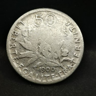 50 CENTIMES SEMEUSE ARGENT 1900 FRANCE / SILVER (Réf. 24425) - 50 Centimes