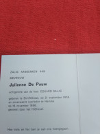 Doodsprentje Julienne De Pauw / Sint Niklaas 21/9/1908 Hamme 16/11/1986 ( Eduard Sillis ) - Religión & Esoterismo