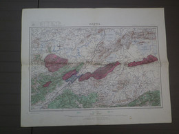 ENVIRONS DE BATNA - ZONES INTERDITES - ALGERIE 1/20.000e - Edit 1955 - MINISTERE DES TRAVAUX PUBLIQUES ET DES TRANSPORTS - Geographical Maps