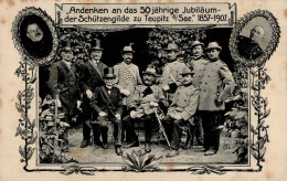 Teupitz (o-1612) Andenken An Das 50-jährige Jubiläum Der Schützengilde 1907 I-II - Autres & Non Classés