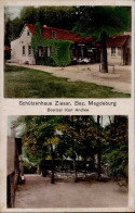Ziesar (o-1807) Schützenhaus 1922 I-II (Marke Entfernt) - Andere & Zonder Classificatie